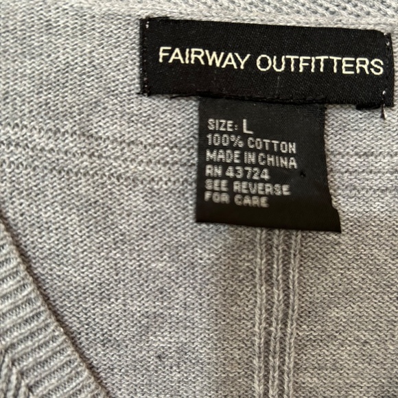 Fairway Outfitters, Sweater Vest, Golf, Large, Gray - Picture 2 of 2